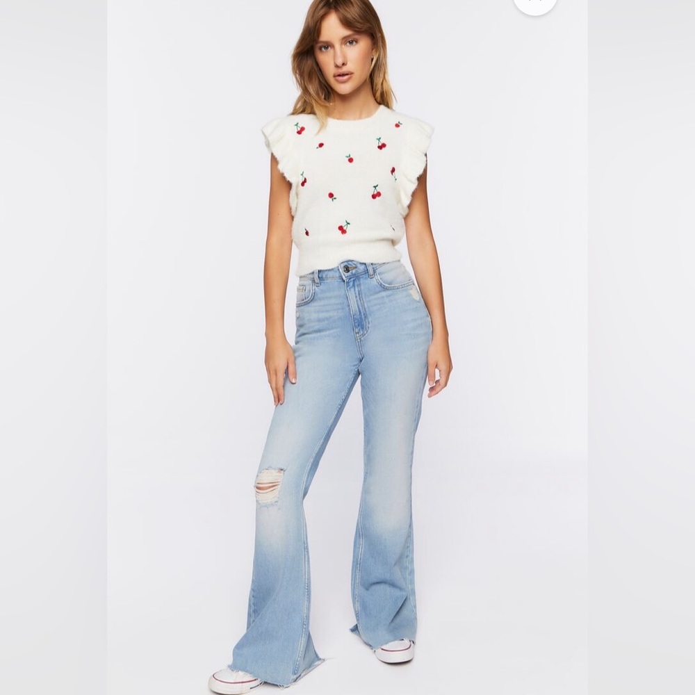 Cherry 🍒 Embroidered Sweater Vest